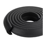 Corners protection strip, length 2 m, 35 mm, tables, baby's room, black color